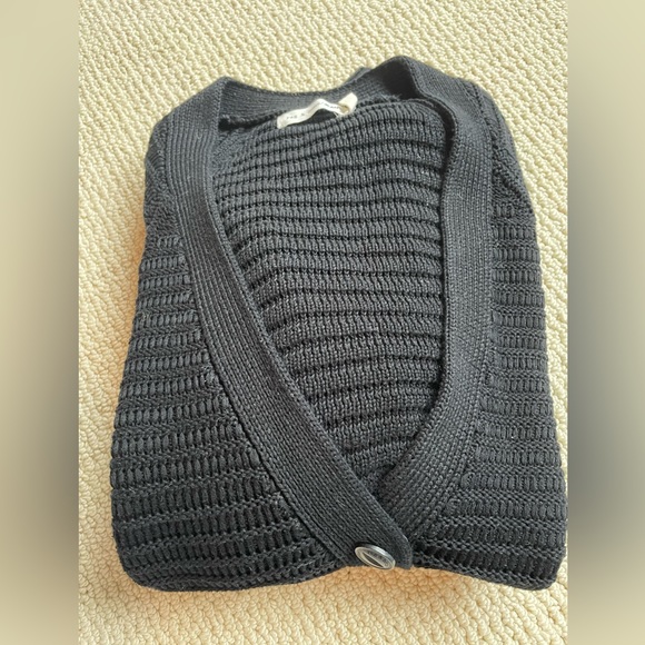 Rag & Bone Women’s Ribbed Black Cardigan Sweater Size Sm. - Picture 2 of 3